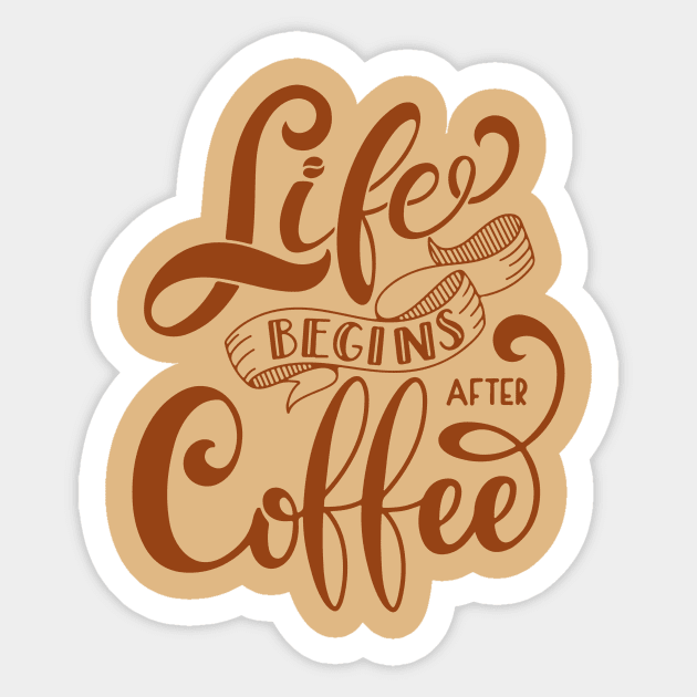 Calligraphy Motivation Coffee Sticker by Saldi